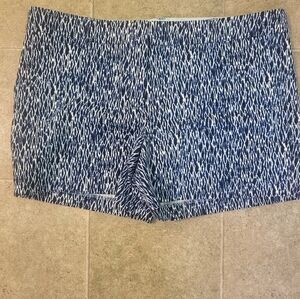 Kenar blue white abstract shorts